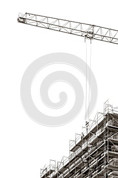 Modern construction high building symbol