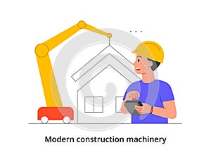 Modern construction machinery concept