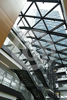 Modern constructions. The atrium