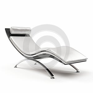 Modern Contemporary White Chaise Lounge 3d Model