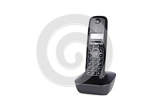 Modern cordless dect phone with charging statio