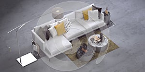 Modern corner sofa photo