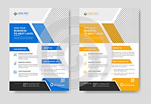 Modern corporate business digital marketing agency flyer design and brochure cover template, Business Flyer Layout, promotional