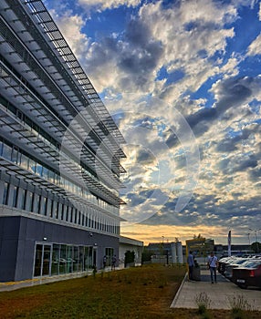 Modern corporate business office building from Romania