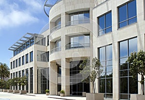 Modern corporate office building