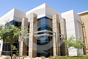 Modern corporate office building