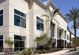 Modern corporate office building