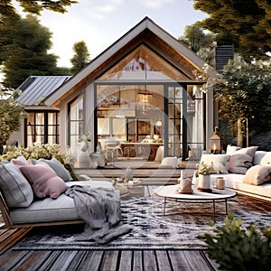 modern cottage modern design with cottage elements like coz te photo