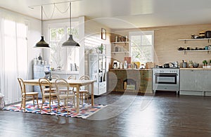 Modern country style kitchen