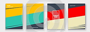 Modern cover collection design vector. Abstract retro style of colorful neon lines texture. Striped trend background. Futuristic
