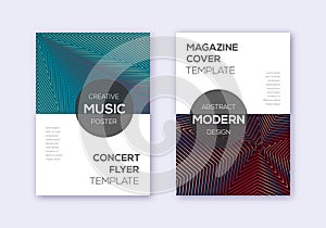 Modern cover design template set