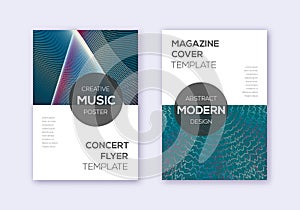 Modern cover design template set. Red white blue a