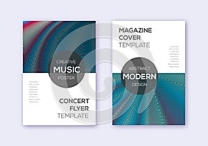 Modern cover design template set. Red white blue a