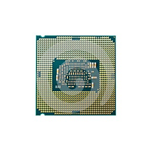 Modern CPU processor chip isolated on white background. clipping path