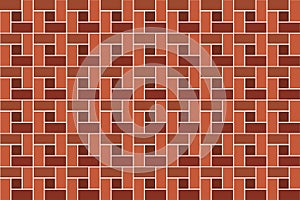 Modern creative decorative abstract background. Brick wall. Brown brick wall background. Vector illustration
