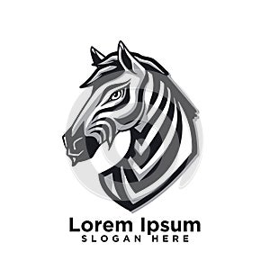Modern Creative Esport vector Zebra Modern Logo art design drawing
