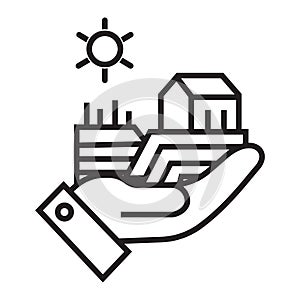 Modern and creative real estate application icon