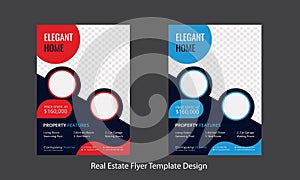 Modern and Creative Real Estate Flyer Template Design.