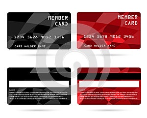 Modern credit card, business VIP card, member card