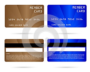 Modern credit card, business VIP card, member card