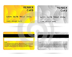 Modern credit card, business VIP card, member card