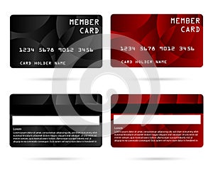 Modern credit card, business VIP card, member card