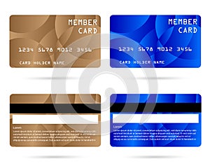 Modern credit card, business VIP card, member card