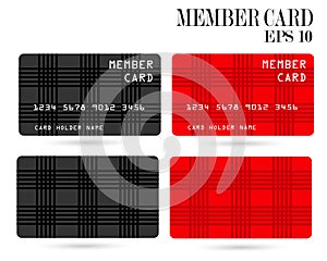 Modern credit card, business VIP card, member card