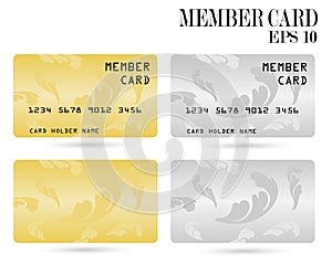 Modern credit card, business VIP card, member card