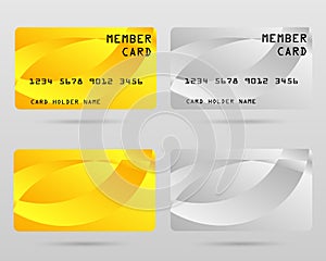 Modern credit card, business VIP card, member card