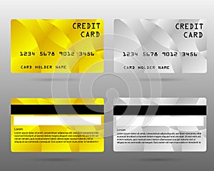 Modern credit card, business VIP card, member card