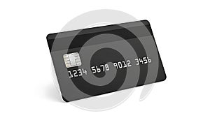 Modern credit card with secure chip