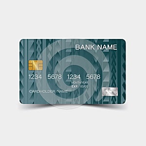 Modern credit card template design. With inspiration from the abstract.