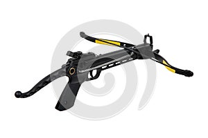 Modern crossbow isolate on a white back. Quiet weapon for hunting and sports