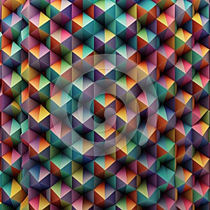 Modern 3D Geometric Cubes Pattern High-Resolution Vibrant Design photo