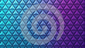 Abstract geometric background texture with dynamic triangular tile pattern and gradient effect.