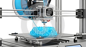 Modern 3D Printer in Action