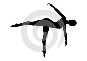 Modern Dance Woman Silhouette