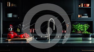 Modern Black Kitchen Design