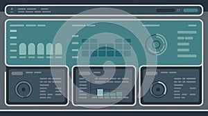 Modern dashboard with data visualization and analytics charts