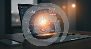 Modern Data Analysis and Technology Concept