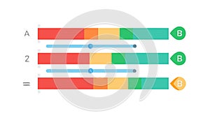 Modern Data Bars Infographic Element Vector, vector design Generative AI