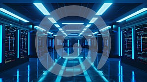 Modern Data Center with Advanced Technology, Generative AI
