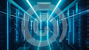 The modern data center.AI generated image