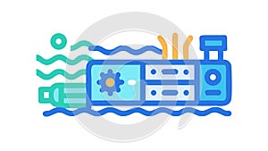 Modern Data Center, Representing Cloud Computing and Digital Infrastructure. vector design Generative AI
