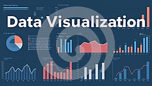 Modern data visualization dashboard interface with charts graphs infographic ui. Stock Photo, Generative AI