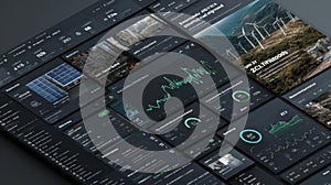 Modern Data Visualization Dashboard for Renewable Energy Analysis