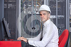 Modern datacenter server room