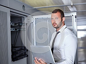 Modern datacenter server room