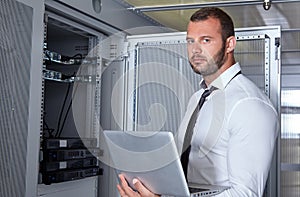 Modern datacenter server room